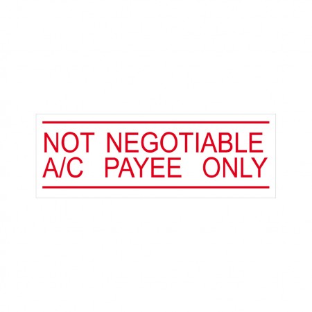 Not Negotiable A/C Payee Only  Stock Stamp 4911/16 38x14mm